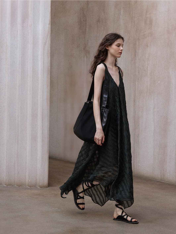 Robe à carreaux fondue